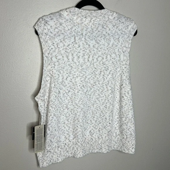 T3 RD Style Women’s Knit Vest Cream Tan Brown Size XL New with tags Stitchfix - Picture 5 of 9